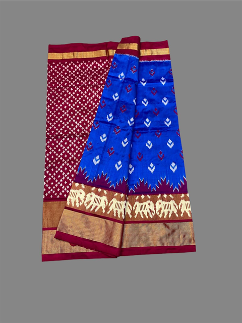 PSTHIDSS4O26NDCD22- Ikat silk saree