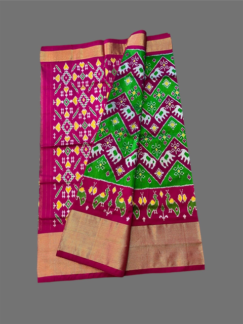 PSTHIDSS4O26NDCD56- Ikat silk saree