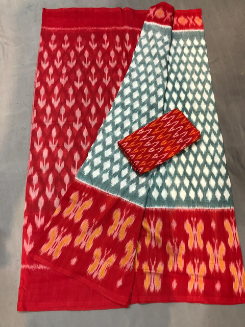 PGMRICTS4V04INDC21- Ikat cotton saree