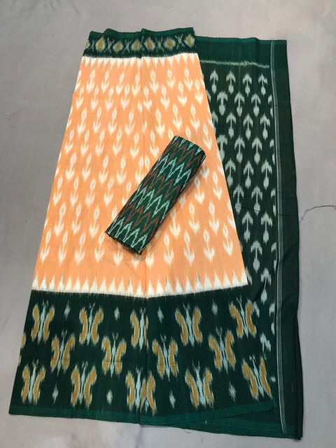 PGMRICTS4V04INDC33- Ikat cotton saree