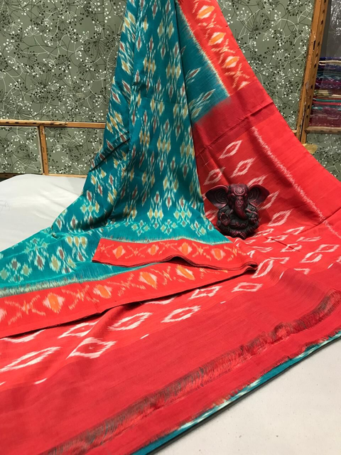 PGMRICTS4V04INDC48- Ikat cotton saree