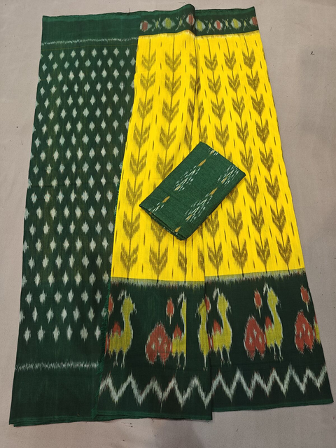 PGMRICTS4V04INDC49- Ikat cotton saree