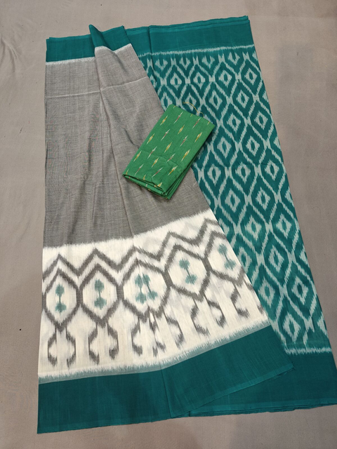 PGMRICTS4V04INDC51- Ikat cotton saree