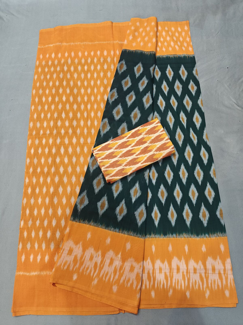 PGMRICTS4V04INDC82- Ikat cotton saree