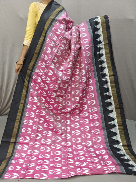 PGMRILWS4V03XCDC26- light weight Ikat silk saree