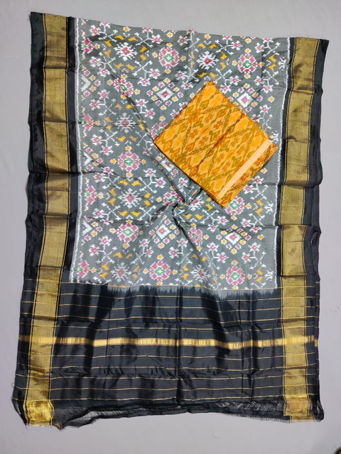 PSSISDST4V01FSCC10- Ikat Silk dupatta with Ikat sico top