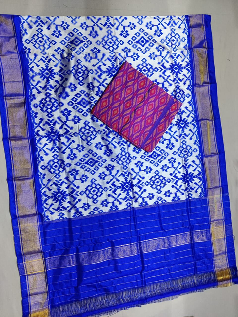 PSSISDST4V01FSCC28- Ikat Silk dupatta with Ikat sico top