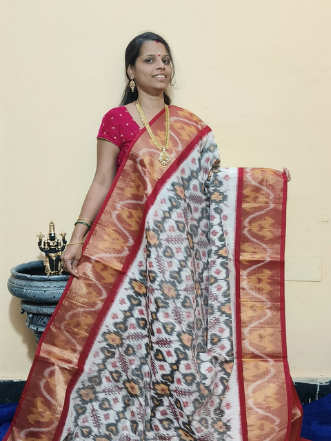 PGMRISCS4V05EZDC02- Ikat Sico saree