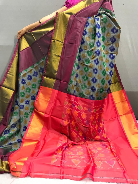 PGMRISSS4V05ISDC06- Ikat soft silk saree