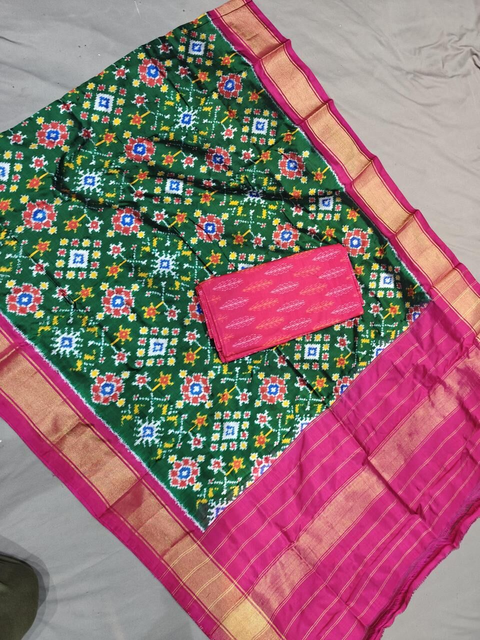 PGMRSDST4V05FSDD33- Ikat Silk dupatta with Ikat sico top