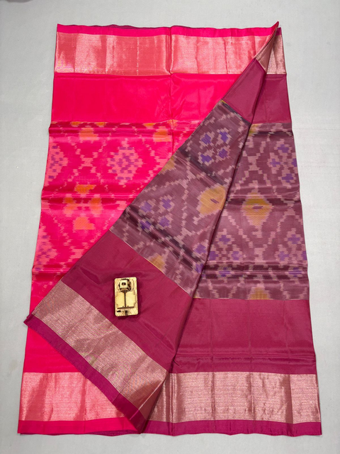 PKHSISSSS4V04ISDC05- Ikat soft silk saree