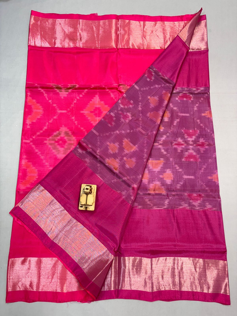 PKHSISSSS4V04ISDC12- Ikat soft silk saree