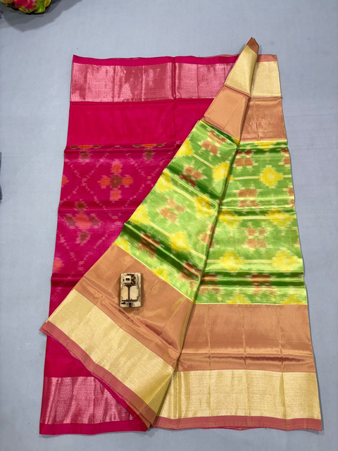 PKHSISSSS4V04ISDC15- Ikat soft silk saree