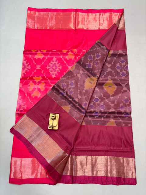 PKHSISSSS4V04ISDC20- Ikat soft silk saree