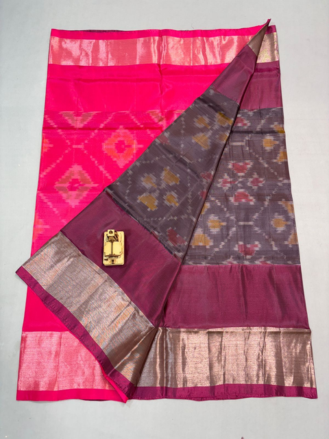 PKHSISSSS4V04ISDC24- Ikat soft silk saree