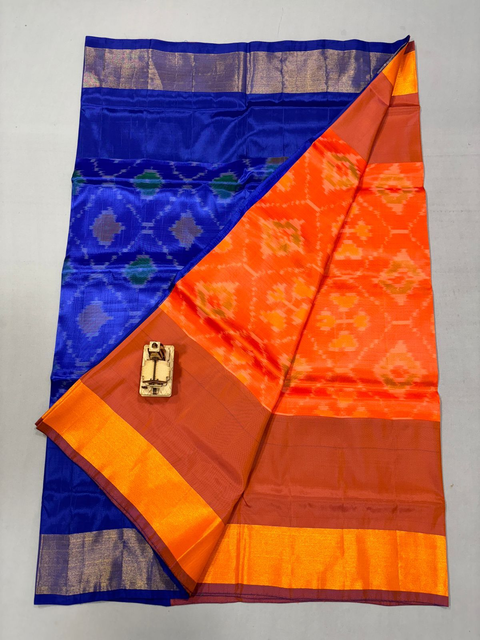 PKHSISSSS4V04ISDC27- Ikat soft silk saree