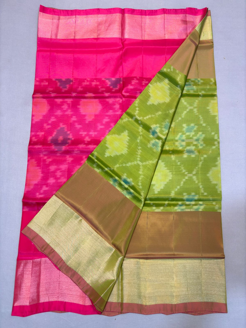 PKHSISSSS4V04ISDC45- Ikat soft silk saree