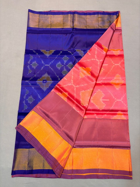 PKHSISSSS4V04ISDC52- Ikat soft silk saree