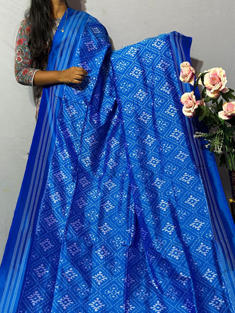 PKISIDSS4V01BECC08- Ikat silk saree