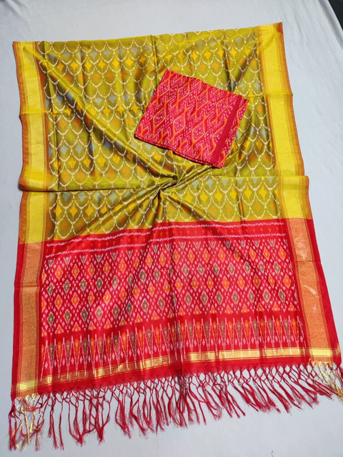 PSSISDST4V04ESCD22- Ikat sico dupatta with  sico top