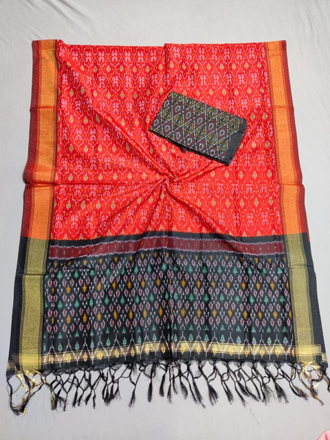 PSSISDST4V04ESCD31- Ikat sico dupatta with  sico top