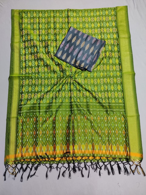 PSSISDST4V04ESCD38- Ikat sico dupatta with  sico top