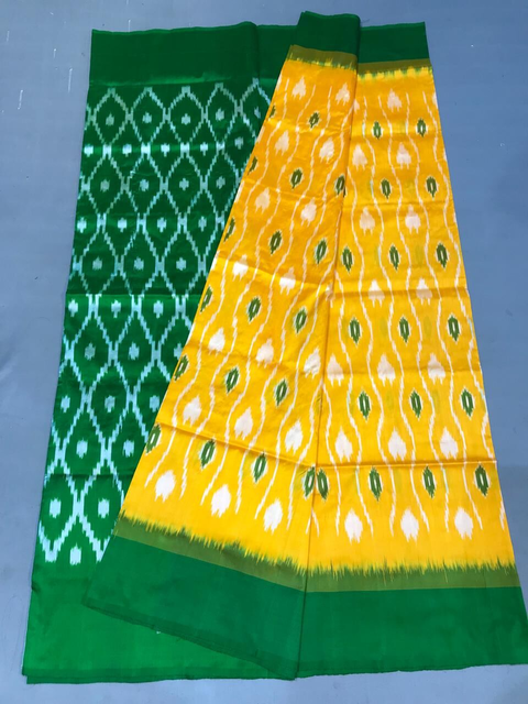 PGMRILWS4V08SZDC23- light weight Ikat silk saree