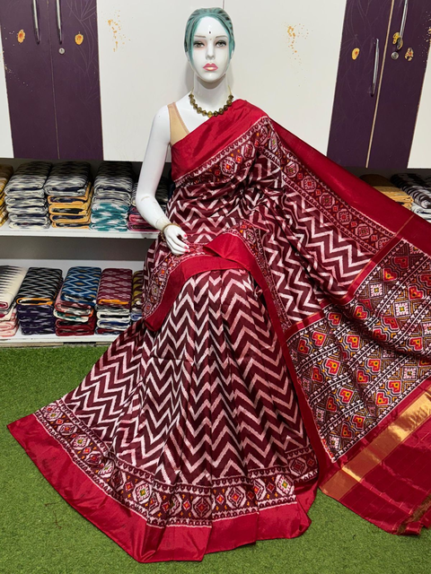 PSRGIDSS4V05BCDD07- Ikat silk saree