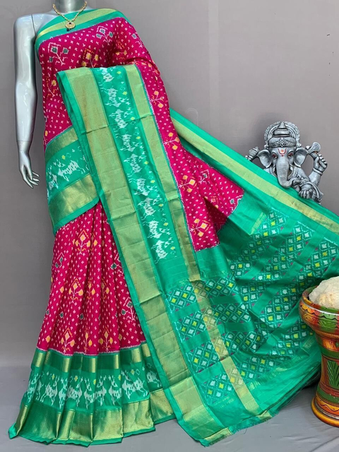 PSNTIDSS4V10NCDD20- Ikat silk saree