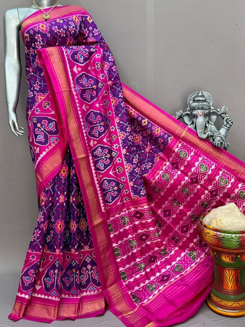 PSNTIDSS4V12NDCD13- Ikat silk saree