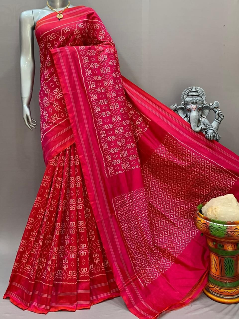 PSNTIDSS4V12NDCD17- Ikat silk saree