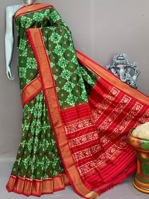 PSNTIDSS4V12NDCD22- Ikat silk saree