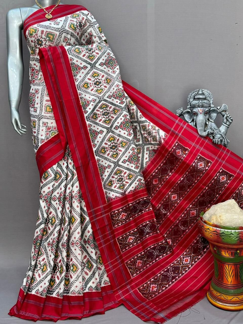 PSNTIDSS4V12NDCD37- Ikat silk saree