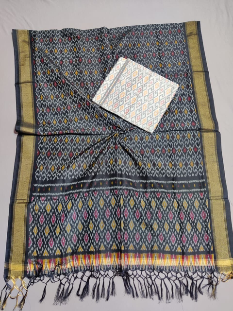 PSSISCDT4V11ESDD07- Ikat sico dupatta with  sico top