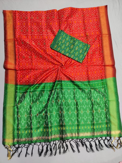 PSSISCDT4V11ESDD15- Ikat sico dupatta with  sico top