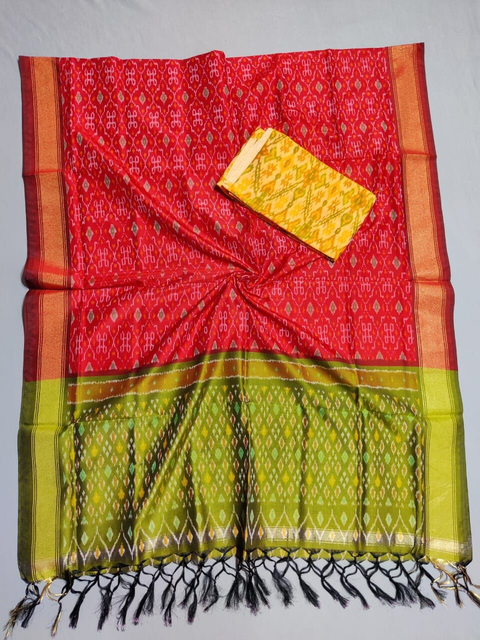 PSSISCDT4V11ESDD16- Ikat sico dupatta with  sico top