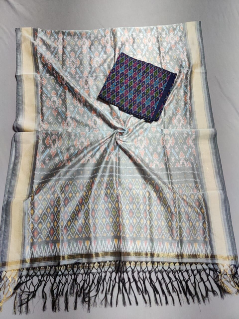 PSSISCDT4V11ESDD41- Ikat sico dupatta with  sico top