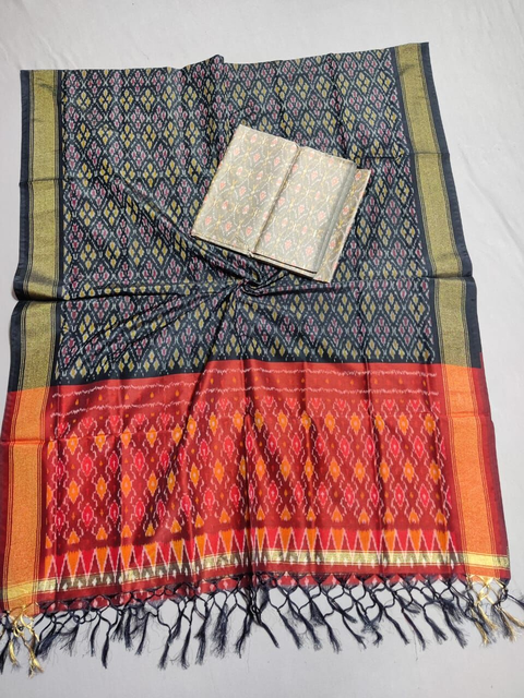 PSSISCDT4V11ESDD42- Ikat sico dupatta with  sico top