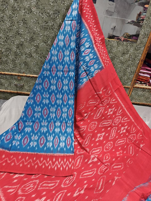 PGMRICTS4V21INCC13- Ikat cotton saree