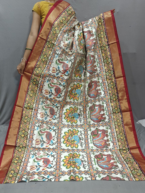 PGMRIDSS4V13FSDC03- Ikat silk saree