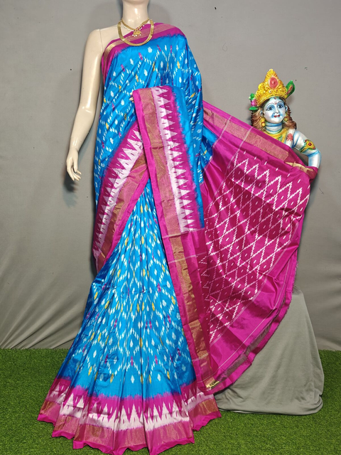 PGMRILWS4V19XCDC04- light weight Ikat silk saree