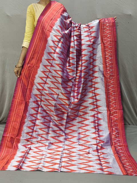 PGMRILWS4V19XCDC33- light weight Ikat silk saree