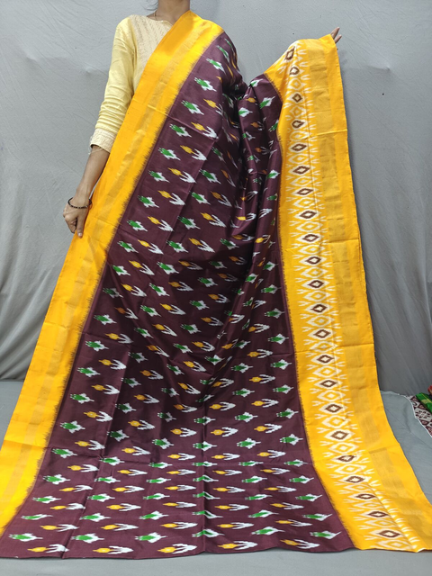 PGMRILWS4V19XCDC43- light weight Ikat silk saree