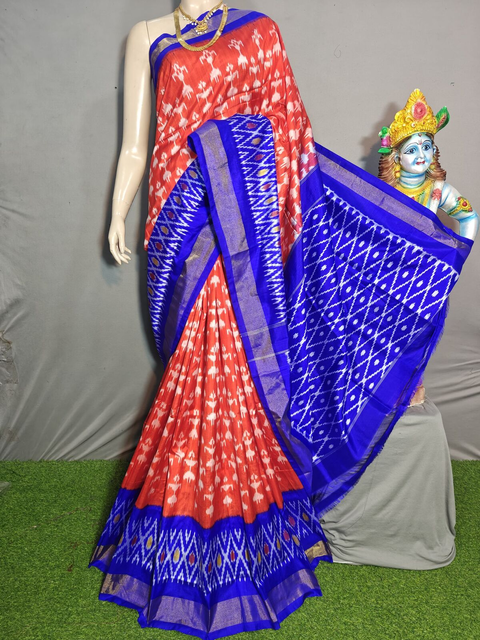 PGMRILWS4V19XCDC45- light weight Ikat silk saree