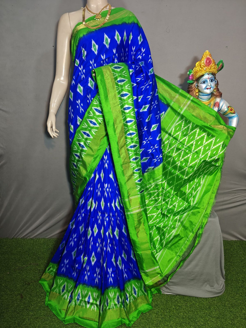 PGMRILWS4V19XCDC47- light weight Ikat silk saree