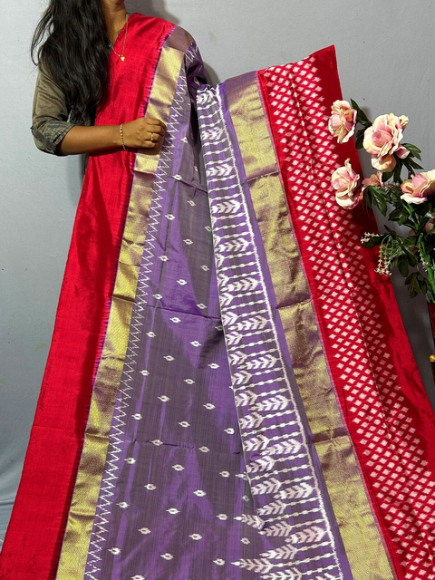 PKISIDSS4V14TTCD04- Ikat silk saree