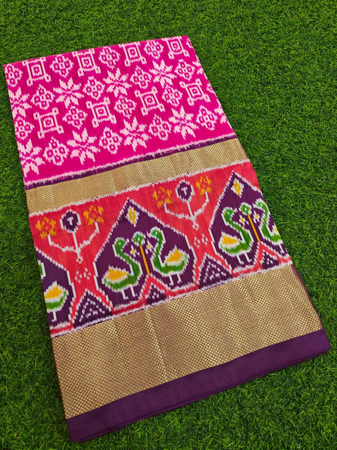 PMIUIDSS4V13BBDC01- Ikat silk saree