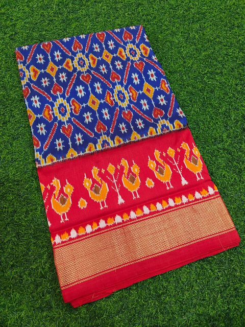 PMIUIDSS4V13BBDC05- Ikat silk saree