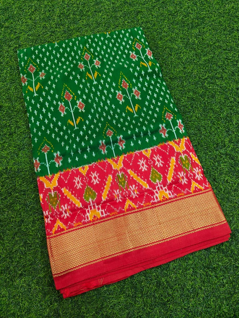 PMIUIDSS4V13BBDC06- Ikat silk saree