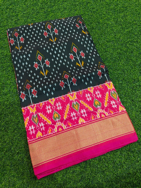 PMIUIDSS4V13BBDC12- Ikat silk saree